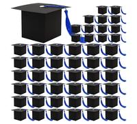 Cajas de favores para fiestas de graduación - elegantes cajas de regalo, celebraciones esenciales | Personalizado Favor Gaities con cintas, recuerdos - Goodies IEAL para eventos de graduación