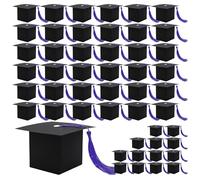 Cajas de favores para fiestas de graduación - elegantes cajas de regalo, celebraciones esenciales | Personalizado Favor Gaities con cintas, recuerdos - Goodies IEAL para eventos de graduación
