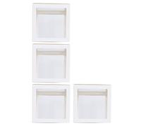 Cajas de Globos, Cajas Transparentes para Globos de Plástico, 4 Cajas Blancas de Amplia Aplicación para Revelar el Género, Bloques Decorativos para Decoración de Fiestas de Cumpleaños para(#1)