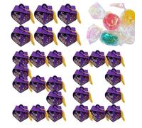 Cajas De Graduación 2025,Kit de Fiesta de Graduación 2025 con Borlas Incluidas | Contenedores de Chocolate en Forma de Gorro Decorativo para Celebraciones de Kindergarten, Instituto y Universidad