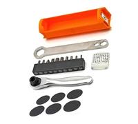 Cajas de herramientas compactas de ciclismo con llaves y cierre impermeabilizadas para reparación de emergencias de bicicletas de carretera, contenedor de herramientas de marco interno