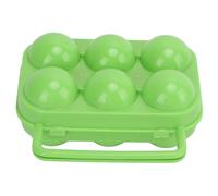 Cajas de huevos resistentes a los golpes, organizador de huevos para refrigerador y actividades al aire libre, 6 compartimentos apilables qu