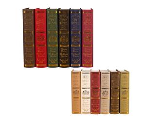 Cajas De Libros Decorativos - Libros Falsos Para La Decoración | Libro Falso De Estilo Europeo | Libros De Mesa Decoración De La Tapa Dura Pantalla Para Mesas De Café Libros Decorativos Falsos Vintage