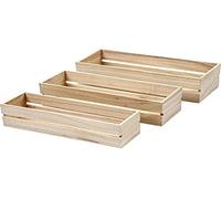 Cajas de madera, árbol del té, 3ud