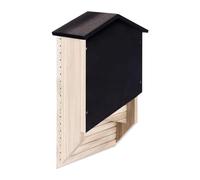 Cajas de madera para murciélagos, decoración de madera para murciélagos, caja de murciélagos reutilizable, caja de madera óptima, más fácil de instalar y resistente a la intemperie, natural