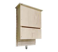 Cajas de madera para murciélagos, decoración de madera para murciélagos, caja de murciélagos reutilizable, caja de madera óptima, más fácil de instalar y resistente a la intemperie, natural