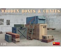 Cajas De Madera Y Accesorios De Diorama 1:35 Kit De Modelo De Plástico MINIART
