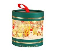 Cajas De Manzana Navidad - Cajas De Manzanas De Navideños con Luces - Diseño Transparente, Interior Visible Puede Utilizarse para Guardar Regalos para Amigos, Familiares O Compañeros De Trabajo