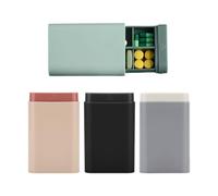 Cajas De Medicamentos Pequeñas Portátiles De 4 Piezas, 6 Compartimentos Se Empaquetan Individualmente Sin Brochetas, Etc.
