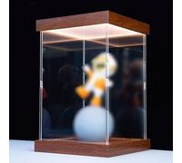 Cajas de Metacrilato Caja Alta de Acrílico Iluminada con Base, Vitrina Transparente de 20, 25, 30, 35, 40 y 50 Cm, Compartimentos para Guardar Figuras, Juguetes y Coches(40x35x20cm/16x14x8in)