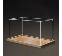 Cajas de Metacrilato Caja de Acrílico Transparente Engrosada para Mostrador, Vitrina Apilable para Figuras, Organizador de Objetos Coleccionables para La Oficina en Casa, Vitrina Impermeable(25x25x50c
