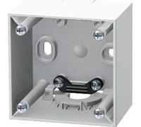 Cajas de montaje en superficie con abrazadera serie berker integro de hager, blanco polar