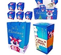 Cajas De Navidad - Contenedor De Caramelos Saltarines Envueltos Para Fiestas Navideñas - Bolsas Vacías para Galletas Fiestas de Cumpleaños Bodas Regalos Familiares