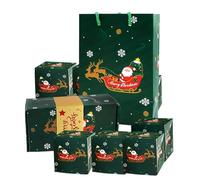Cajas De Navidad, De Plata Con Apertura Pop-Up | De Fotos Plegable Para