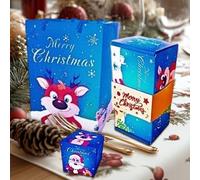 Cajas De Navidad Envueltas | Cajas de Dinero Plegables con Efecto Rebote para Feliz Navidad - Bolsa Plegable Unisex para Regalos de San Valentín Joyería Hogar Celebración