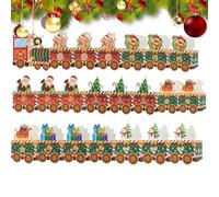 Cajas de Navidad - Organizador de almacenamiento en forma de tren 24 piezas, cajas de regalo reutilizables para Navidad | Para familias con niños oficinas en casa para y días festivos