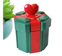Cajas de Navidad - Pequeñas decoraciones reutilizables | Caja de dulces vacía de Navidad, para dulces, chocolate, dulces, anillos, aretes, joyas, bodas, fiestas de cumpleaños, vacaciones, mujeres y
