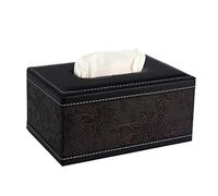 cajas de pañuelos cuadrados, Dispensador de servilletas rectangular de cuero sintético for pañuelos faciales, multicolor, 19,5 x 13,5 x 9,5 cm(Small)