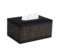 cajas de pañuelos cuadrados, Dispensador de servilletas rectangular de cuero sintético for pañuelos faciales, multicolor, 19,5 x 13,5 x 9,5 cm(Q)