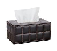cajas de pañuelos cuadrados, Dispensador de servilletas rectangular de cuero sintético for pañuelos faciales, multicolor, 19,5 x 13,5 x 9,5 cm(W)