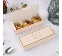 Cajas de papel de 5 uds de caramelo, galleta, galleta, turrón, gracias, Feliz Navidad, caja de regalo hecha a mano, estilo 8,21,5x7x5cm