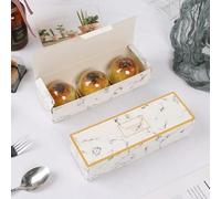 Cajas de papel de 5 uds de caramelo, galleta, galleta, turrón, gracias, Feliz Navidad, caja de regalo hecha a mano, estilo 4,21,5x7x5cm