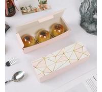 Cajas de papel de 5 uds de caramelo, galleta, galleta, turrón, gracias, Feliz Navidad, caja de regalo hecha a mano, estilo 1,21,5x7x5cm