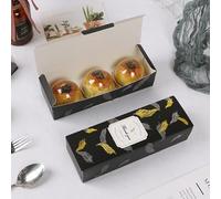 Cajas de papel de 5 uds de caramelo, galleta, galleta, turrón, gracias, Feliz Navidad, caja de regalo hecha a mano, estilo 3,21,5x7x5cm