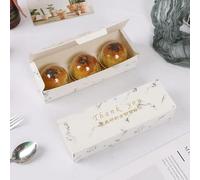 Cajas de papel de 5 uds de caramelo, galleta, galleta, turrón, gracias, Feliz Navidad, caja de regalo hecha a mano, estilo 7,21,5x7x5cm