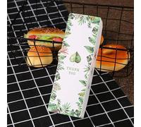 Cajas de papel de 5 uds de caramelo, galleta, galleta, turrón, gracias, Feliz Navidad, caja de regalo hecha a mano, estilo 16,21,5x7x5cm