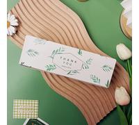 Cajas de papel de 5 uds de caramelo, galleta, galleta, turrón, gracias, Feliz Navidad, caja de regalo hecha a mano, estilo 29,21,5x7x5cm