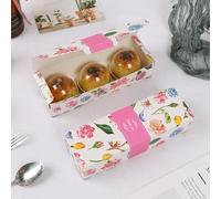 Cajas de papel de 5 uds de caramelo, galleta, galleta, turrón, gracias, Feliz Navidad, caja de regalo hecha a mano, estilo 6,21,5x7x5cm