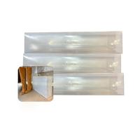 Cajas de plástico para zapatos, juego de 3 cajas de almacenamiento apilables grandes de 52,5 x 31 x 12 cm, cajas de zapatos