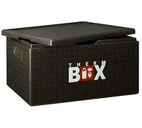 Cajas de poliestireno en diferentes tamaños. Desde 2 hasta 88 l. Caja de calidad profesional de color blanco y negro con aislante térmico, Pro-XL 37.48L 61.0x38.0x36.5cm d=4.0/5.0cm