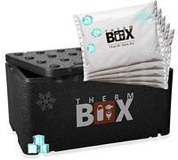 Cajas de poliestireno en diferentes tamaños. Desde 2 hasta 88 l. Caja de calidad profesional de color blanco y negro con aislante térmico