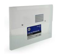 Cajas de Proyecto Office Box - Transparentes con cierre de botón de gran Resistencia y Calidad en Polipropileno Reciclable con tarjetero Personalizable. (A3 (42.5 x 30.5 cm))