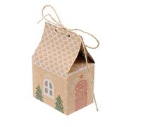 Cajas de Regalo 30pcs Kraft papel Candy Boxes pequeña caja de embalaje caja de embalaje bolsa de comida bocadillo chocolate contenedor para suministros de fiesta de Navidad