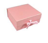 Cajas de regalo Cajas de embalaje para regalos, Caja de almacenamiento de cartón con lazo for ropa interior, 5 uds., cumpleaños(Red)