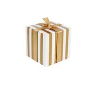 Cajas de regalo,Cajas para flores, Favores de boda for invitados, caja de embalaje de oro rosa de Color sólido a granel pequeña, decoración de fiesta de cumpleaños(Golden white)