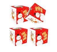 Cajas De Regalo Con Temática Navideña Surtidas 4 Piezas Conjunto Caja Regalo Navidad Para Reuniones Navideñas Íntimas Y Decoración Conjunto Caja Para Festivales