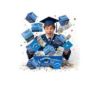 Cajas de regalo de graduación para dinero en efectivo, caja de regalo sorpresa de explosión de graduación 2026, caja de regalo plegable de explosión, divertida fiesta interactiva en efectivo, regalos