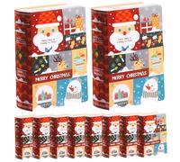Cajas de regalo de Navidad de 10 piezas de Navidad lindas cajas de galletas de en forma de libro de 7x5x2 pulgadas para favores de fiesta de golosinas de para galletas p