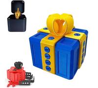 Cajas de regalo molestas y divertidas impresas en 3D, divertido desafío con sorpresa en forma de dedo medio, adorno interactivo de mesa con broma sorpresa (E)