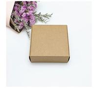 Cajas de regalo navidad 10 unids / lote Big Window Caja y Pequeño Papel Kraft Cartón de cartón Embalaje Caja de regalo Hecho A Mano Dulces for Decoraciones De Boda Caja De Regalo Caja de regalo navida