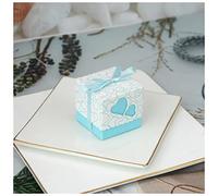 Cajas de Regalo Navidad 20/50 / 100pcs Baby Pie Candy Box Baby Shower Papel Papel Dulce Bolsa Huellas Favoritos Favoritos Cajas Bautismo Contenedor Caja de Regalo Caja de Regalo Navidad (Color : Hear