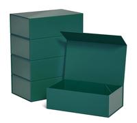 Cajas de regalo verdes de 12 x 6 x 4 pulgadas con tapa de cierre magnético, cajas de regalo para regalos, caja de regalo de dama de honor, bonita caja de regalo de cumpleaños, caja de regalo de lujo,