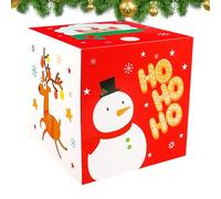 Cajas De Regalos,Cajas De Galletas Navideñas - Pequeña decoración de caja de dulces navideños | Cajas plegables para galletas con diseño temático navideño, caja de dulces navideñas de 25cm/9,84 pulgad