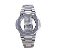 Cajas de Reloj cuadradas 43mm, 9015, Correa, Corona atornillada for Movimiento Miyota9015, Piezas Esfera 30MM, Cristal Zafiro, 1 ud