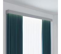 Cajas de riel for Cortina de Techo, Cajas móviles de riel Doble Tres en uno for Barras de Cortina de Ventanas Superiores(Wall Mount,L190cm/74.8in)