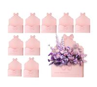 Cajas de San Valentín - 10 unidades de papel de embalaje con diseño de corazones románticos - flores de boda - para esposa, madre, hermana, hija, amigos, familia, compromiso, vacaciones,